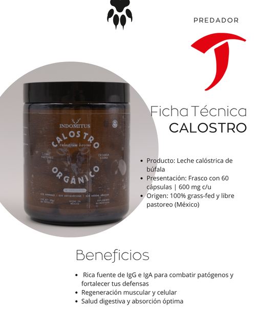 Calostro 100% Grass Fed y de Libre pastoreo (México)